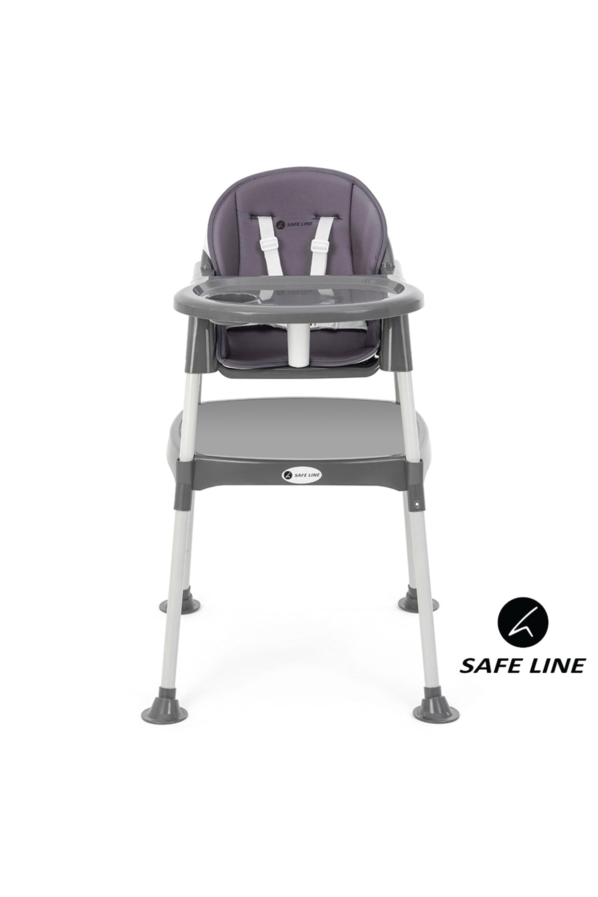 Desk Padded Highchair Dark Gray