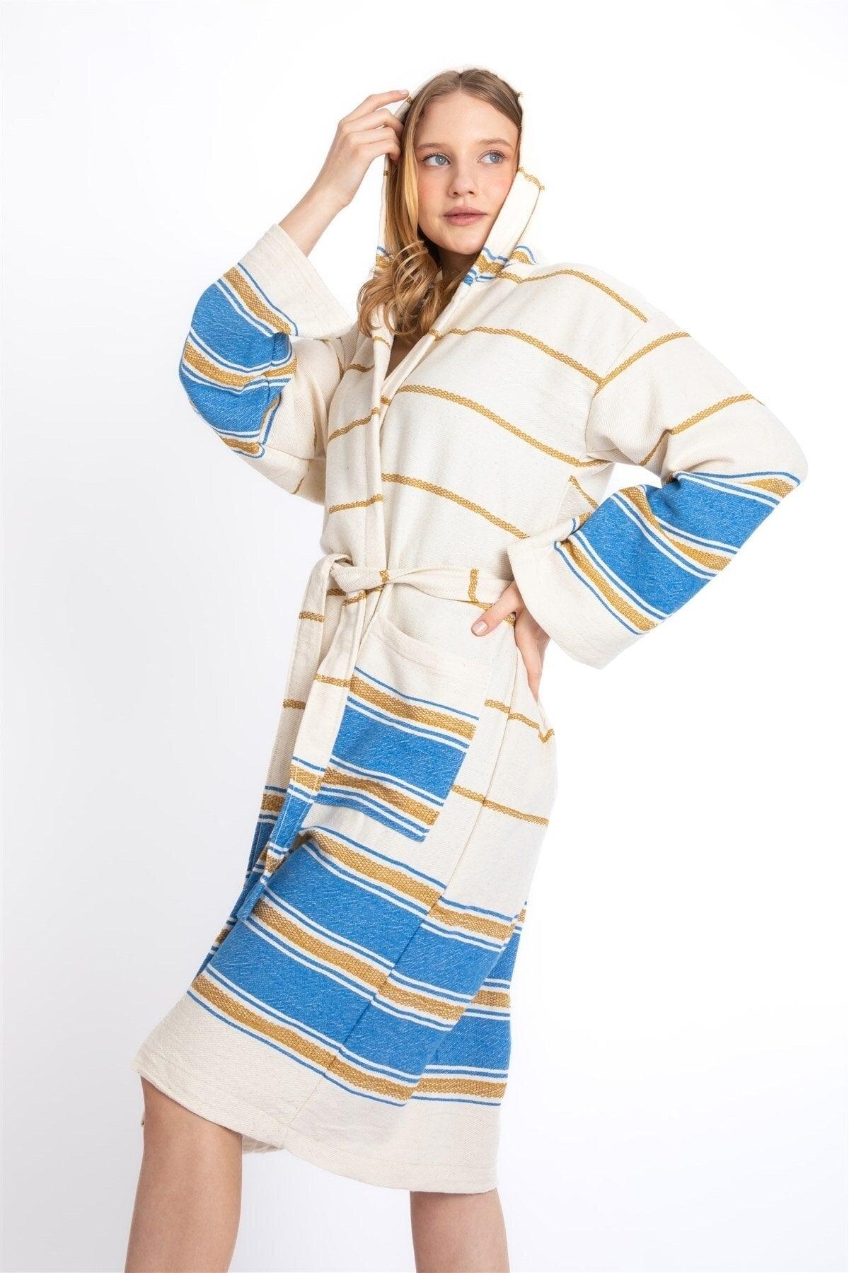 O Cotton Peshtemal Bathrobe Beach Bath Shower Sea Pool Bathrobe - Swordslife