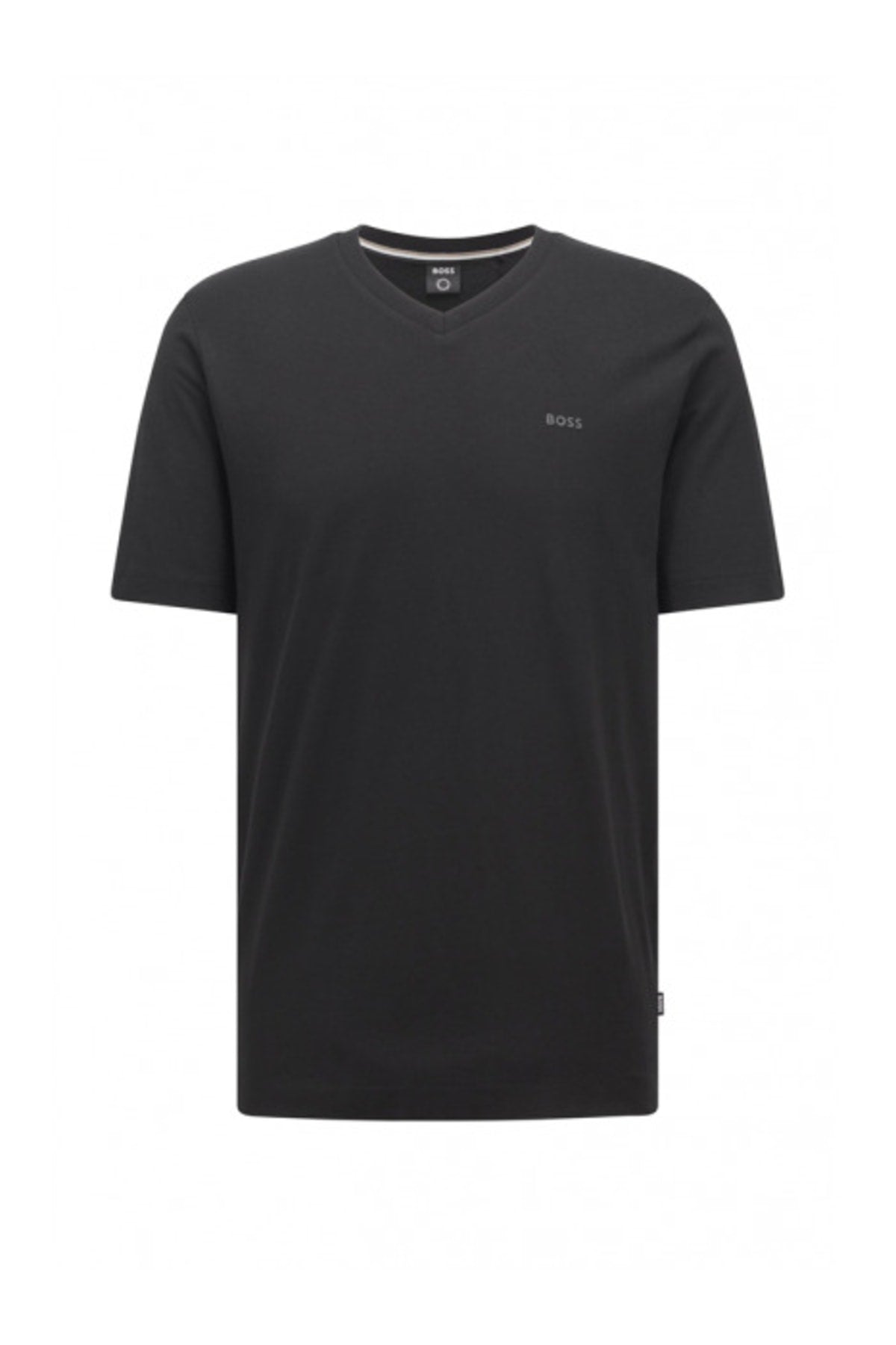 Men'S Cotton V Neck Regular Fit Black T-Shirt 50468348-001