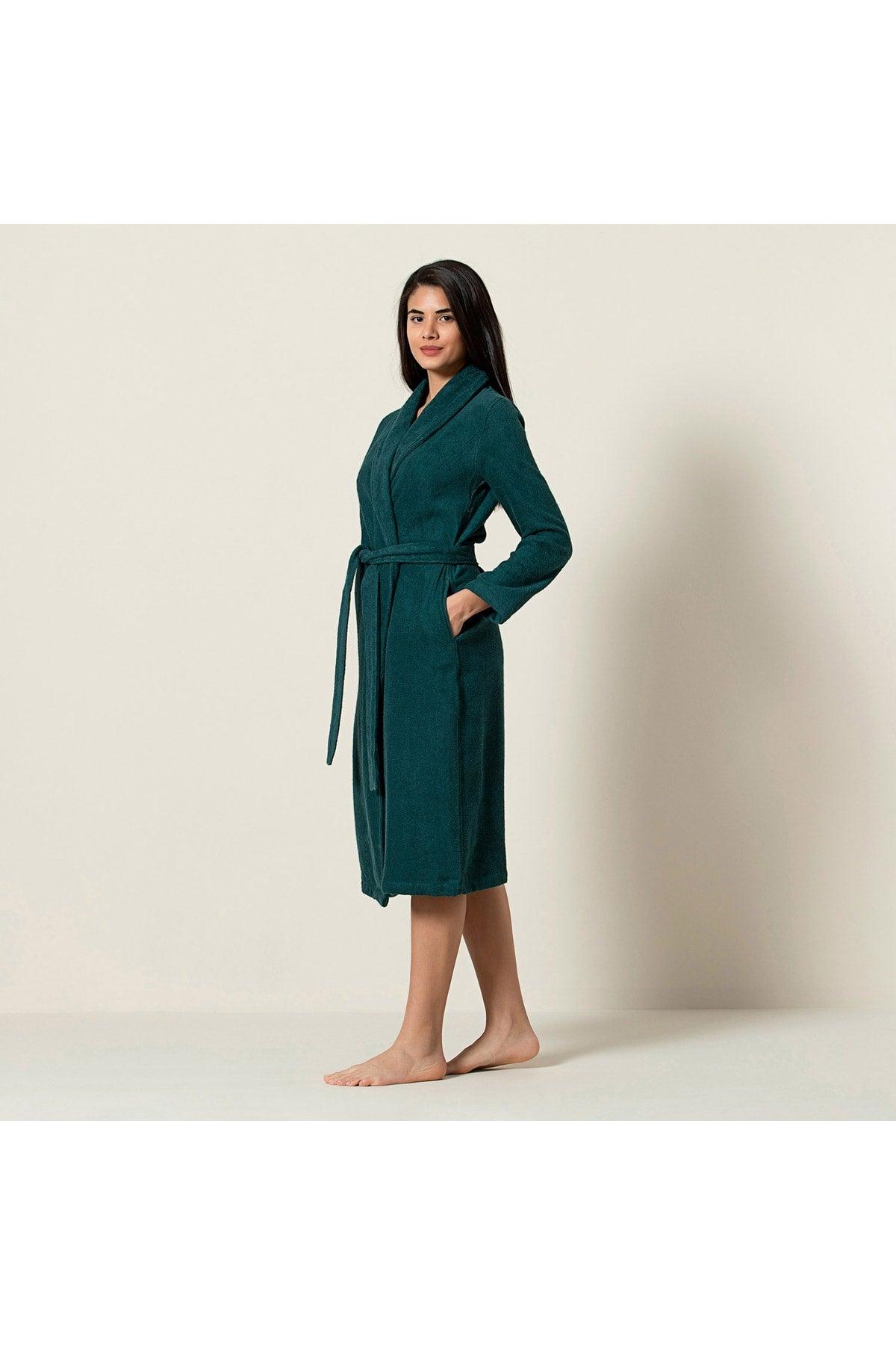 Kael Women's Bathrobe Green - Swordslife