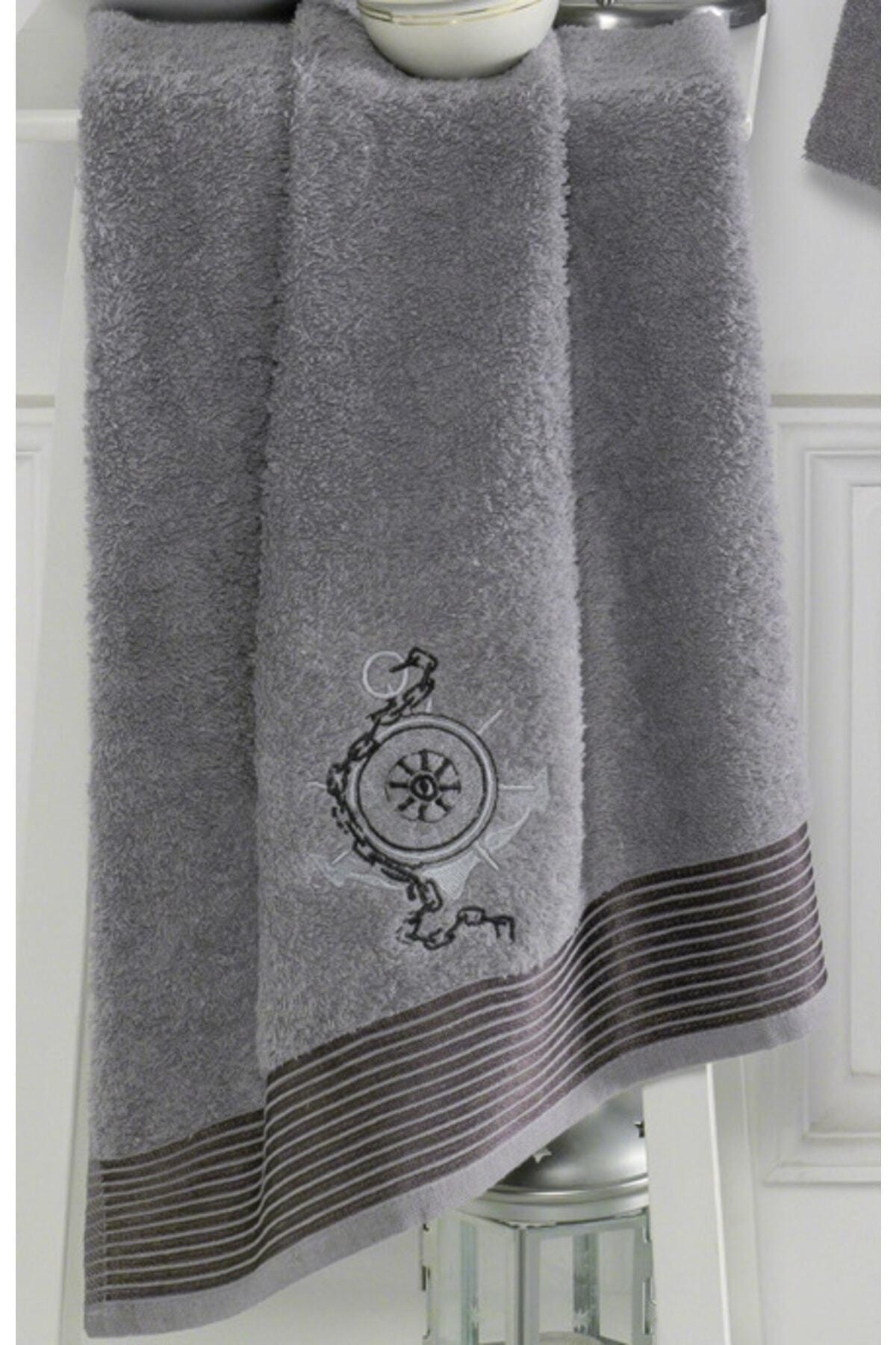 100% Cotton Embroidered Head Towel Bathrobe Set of 4 Dowry Set Bath Set Turkish Bath Set - Swordslife