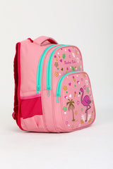 Pink Flamingo Primary School Bag + Lunch Box Girls