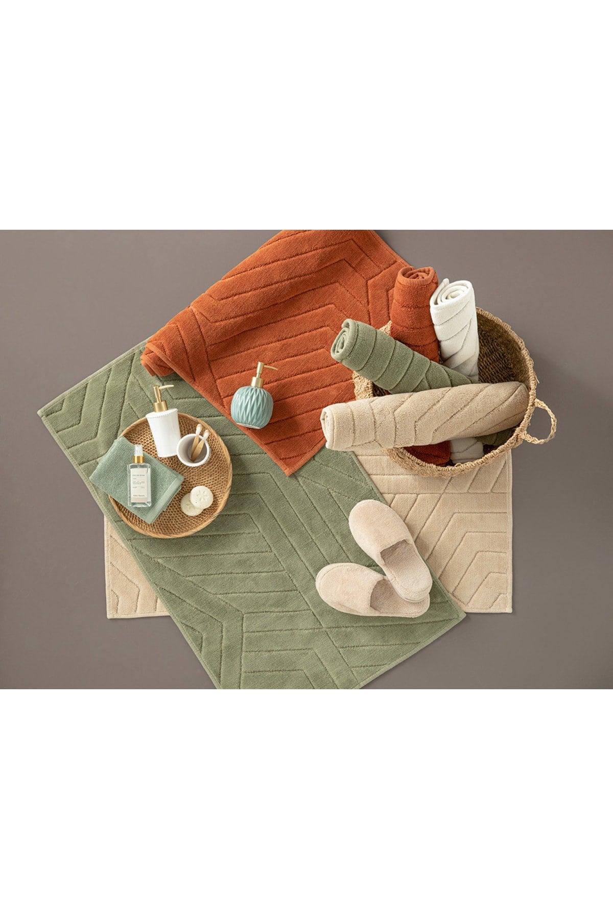 Ondulat Din Bumbac Set Covora? Pentru Ecru-beige Deschis - Swordslife