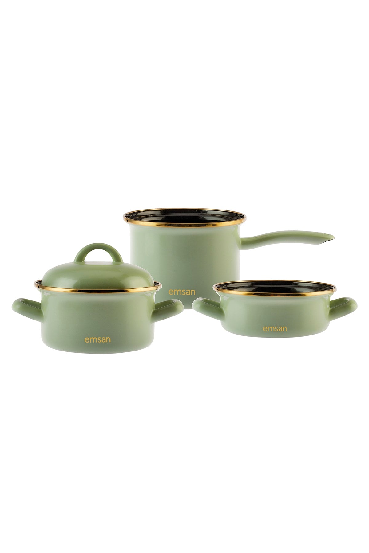 Tosca 3-Piece Midi Cookware Set Green