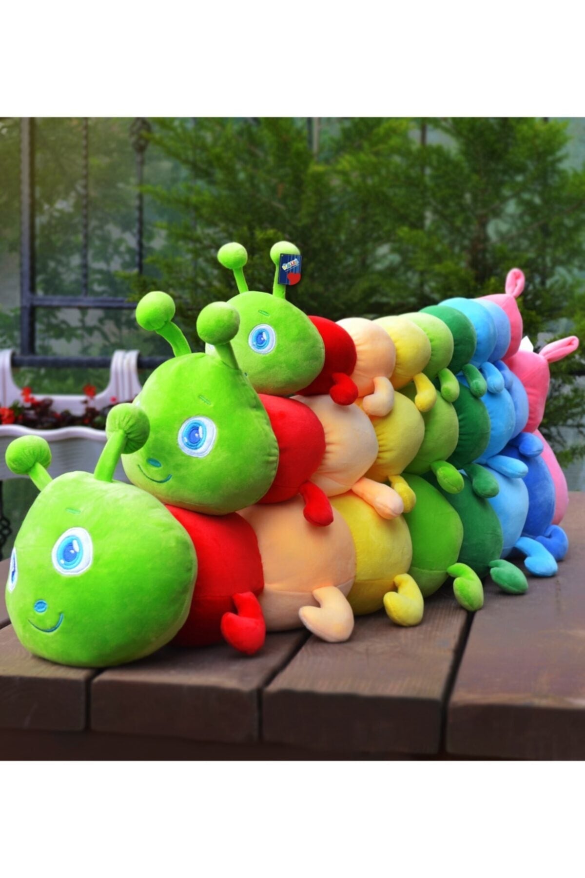 75 Cm Colorful Caterpillar Pillow