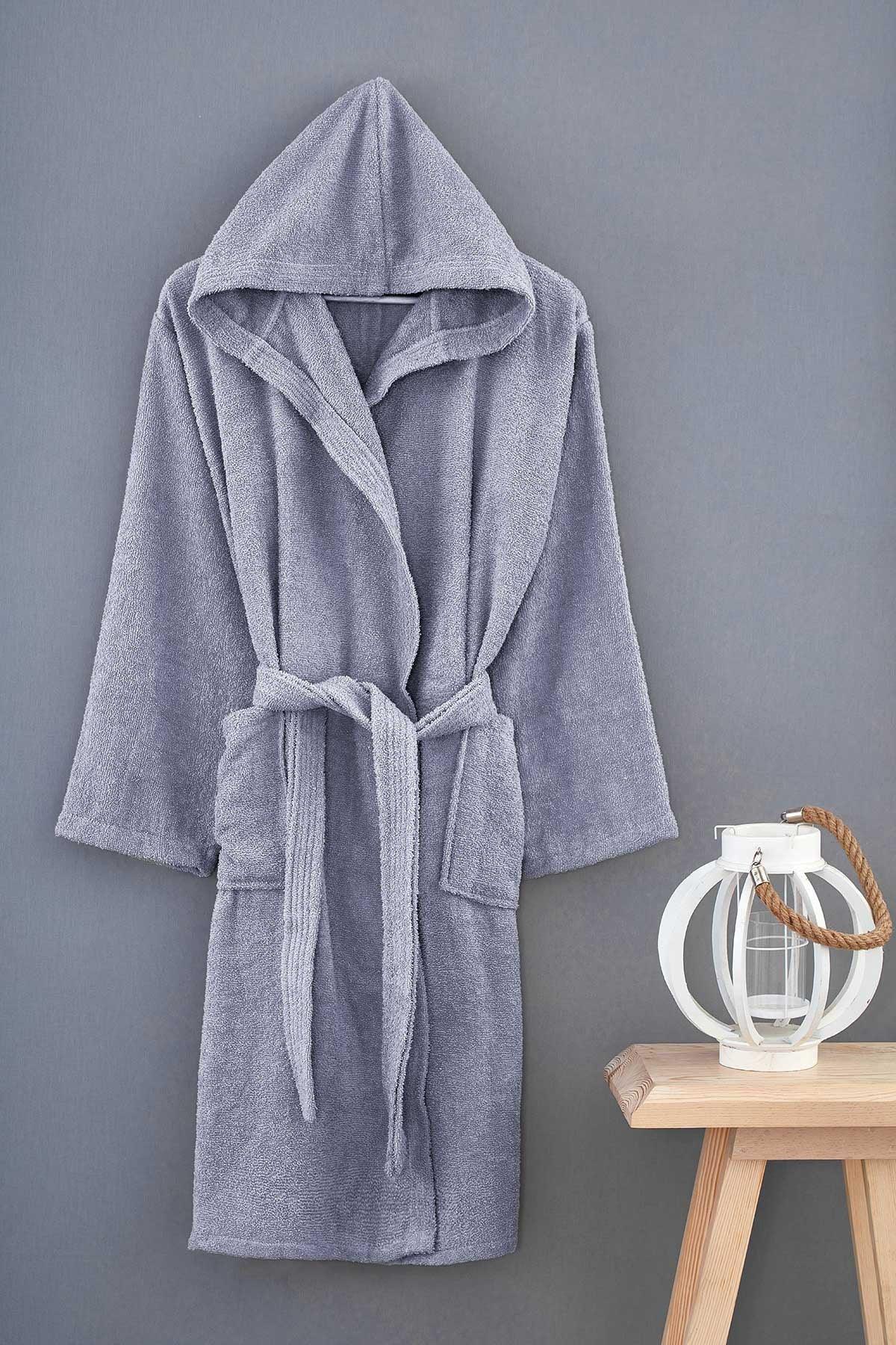 100% Cotton Hooded Bathrobe Set - Swordslife