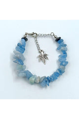 Natural Stone Aquamarine Broken Natural Stone Bracelet Women's Bracelet - Swordslife