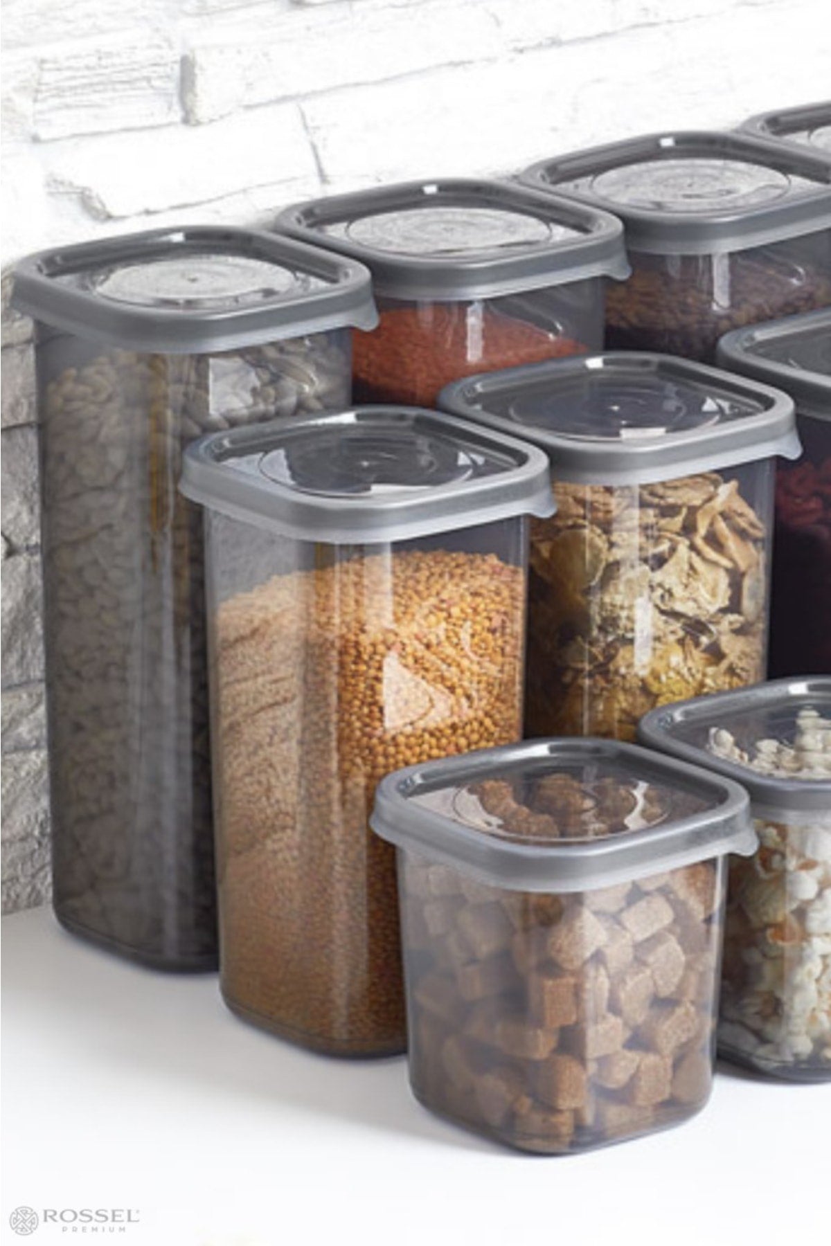 Luxury Smoked 15-Piece Food Storage Container Label