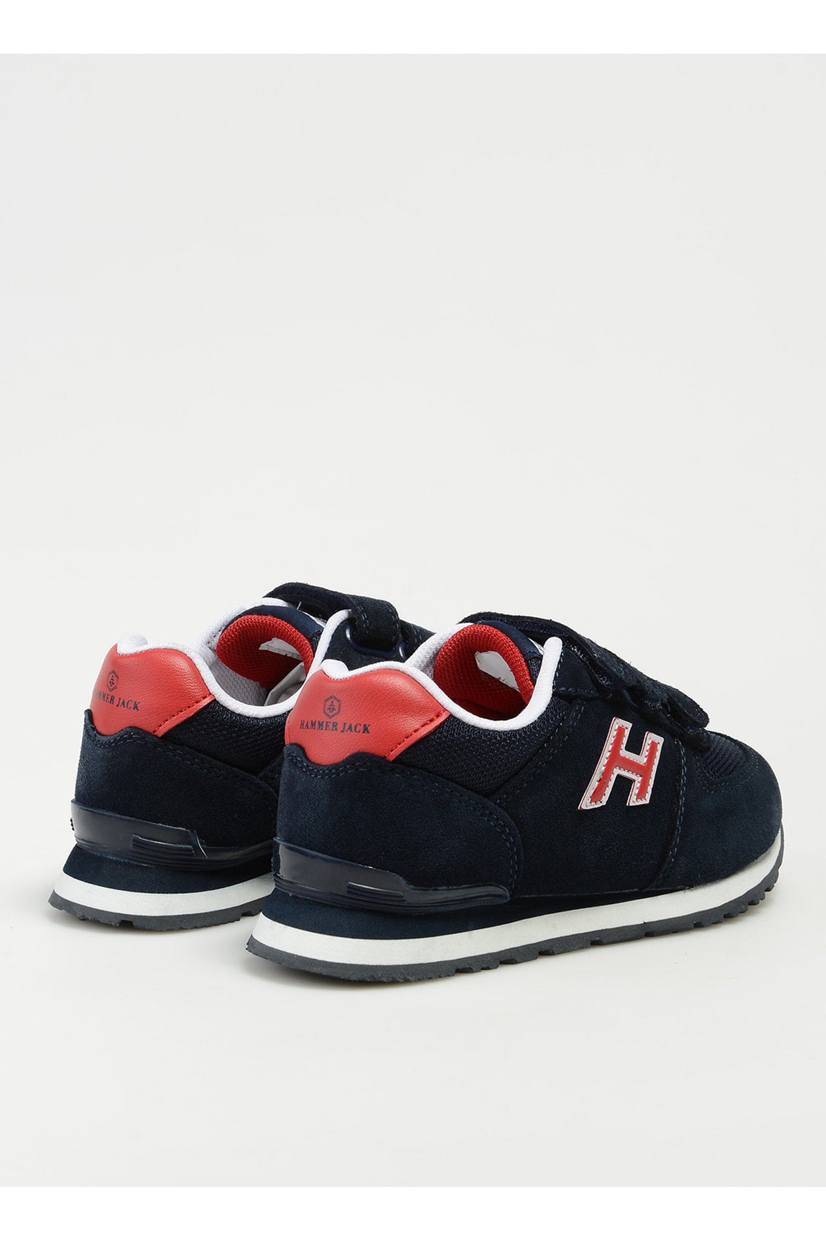 Leather Navy Blue - Red Boys Casual Shoes Peru F Shoes