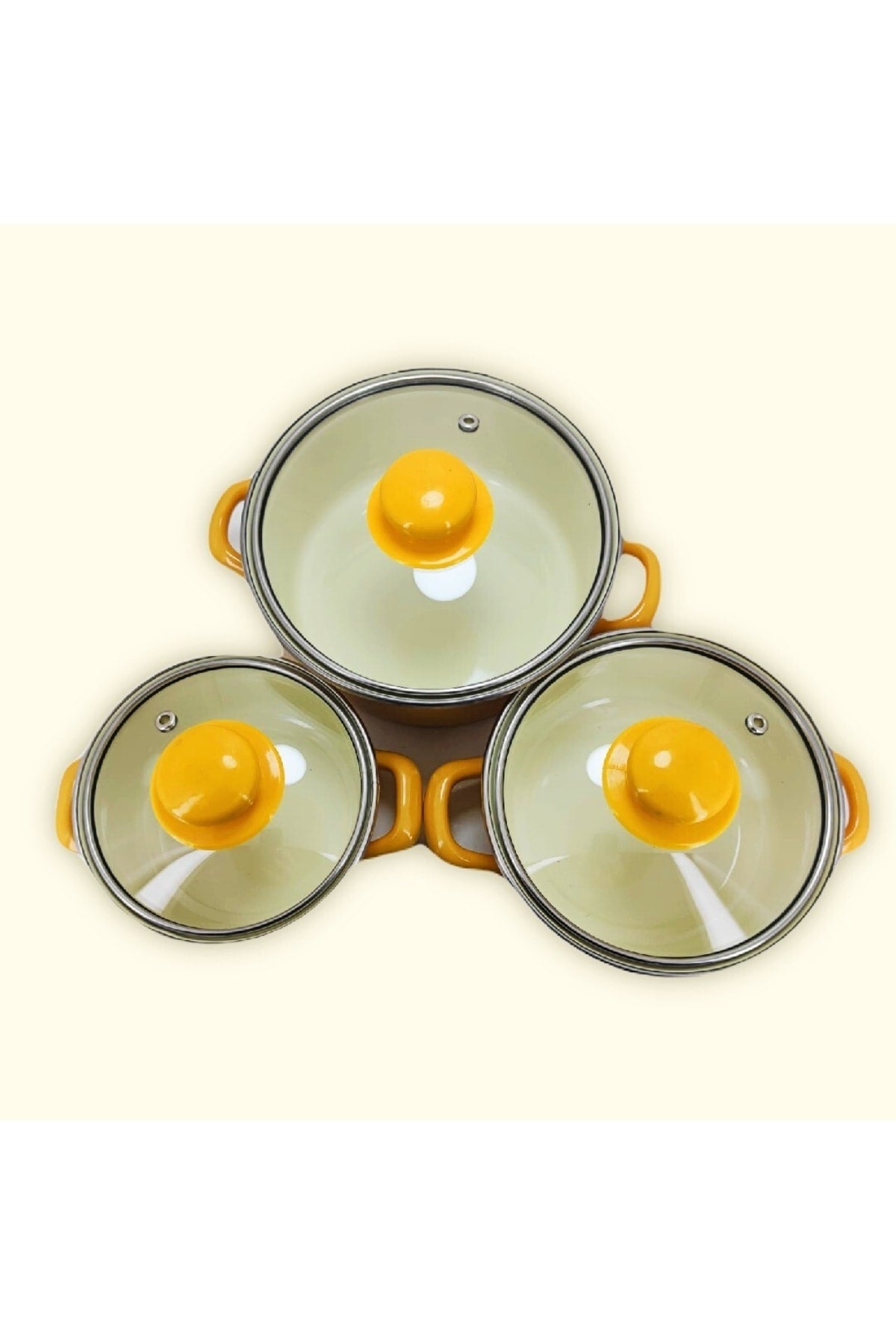 Mini Cookware Set Enamel 6 Pieces Storage Container Set