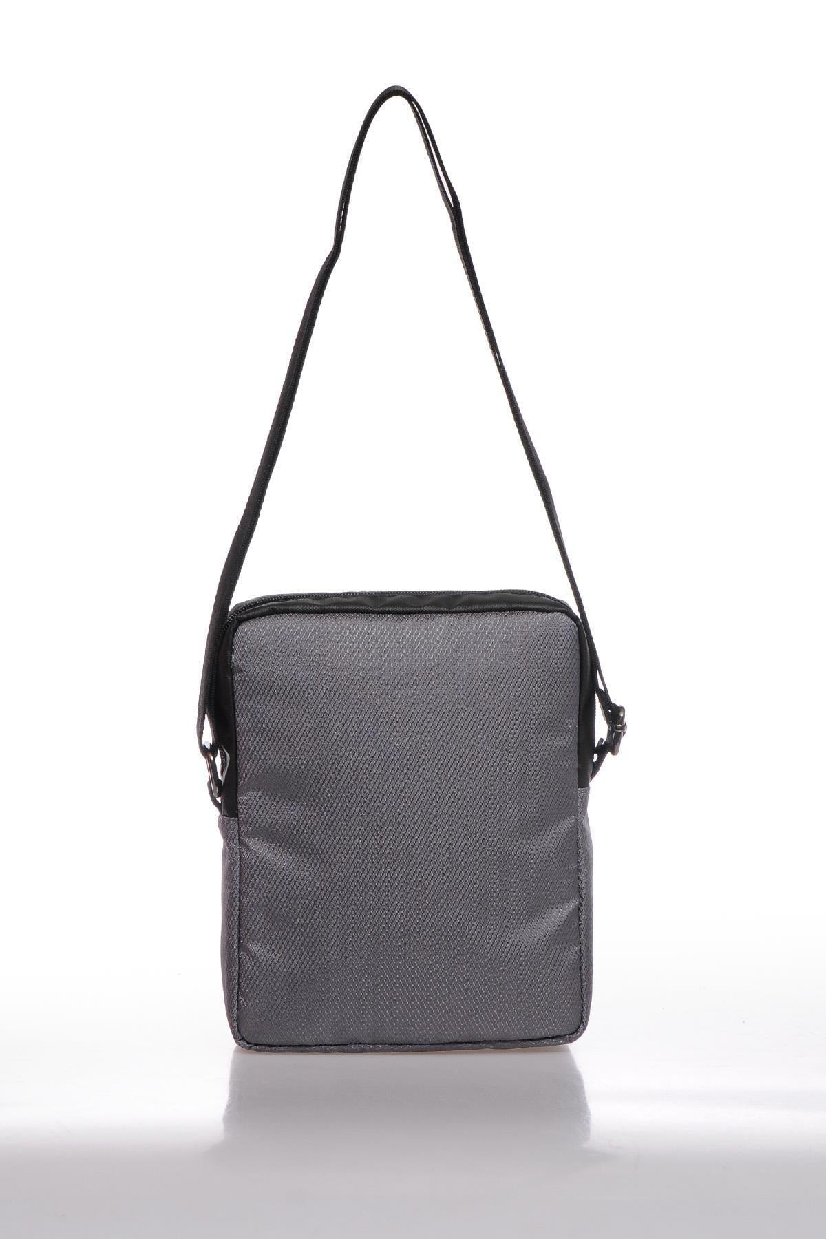 Men's Gray Messenger Bag