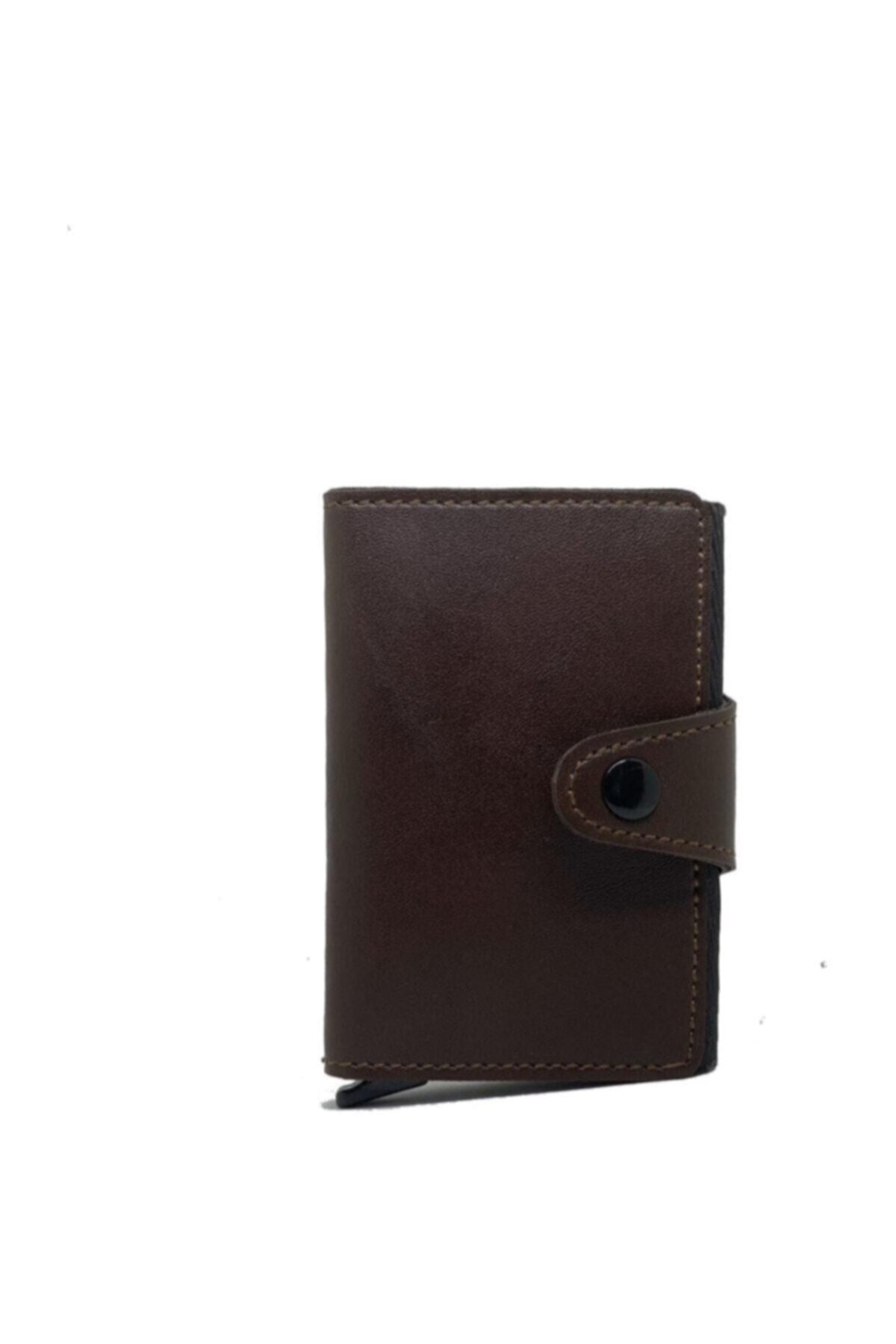 Mechanized Brown Men's Wallet Card Holder Faux Leather