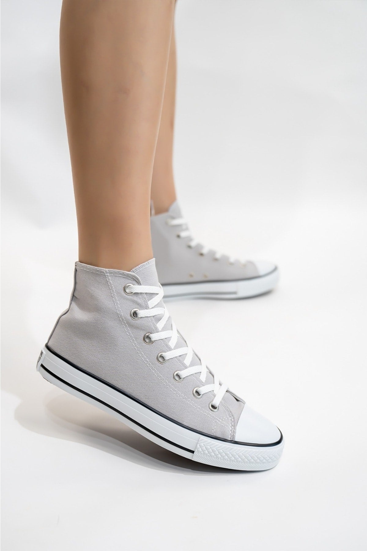 Women's Gray New Season Turtleneck Convers