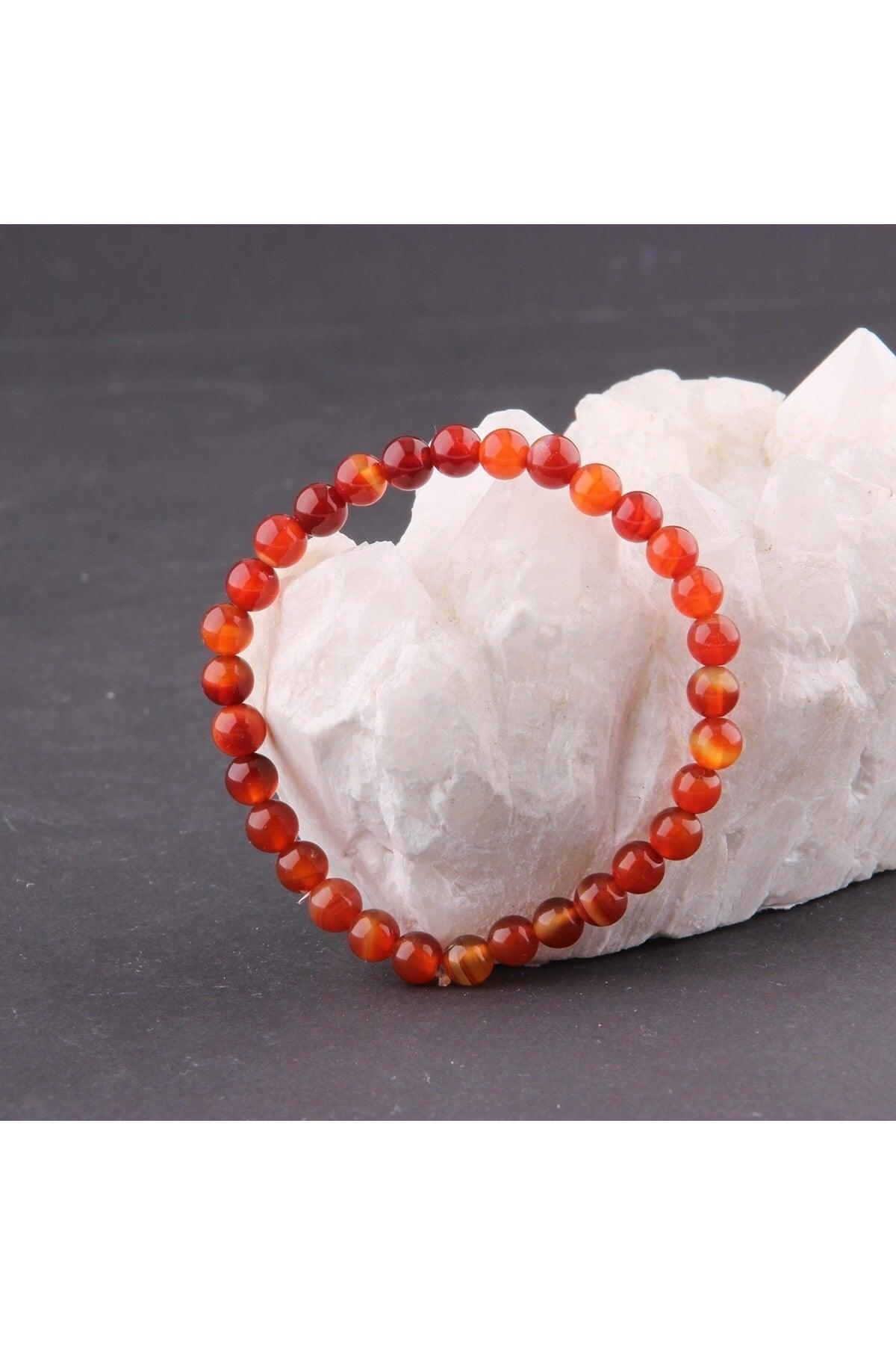 Certified Agate Natural Stone Bracelet 6 Mm - B811 - Swordslife