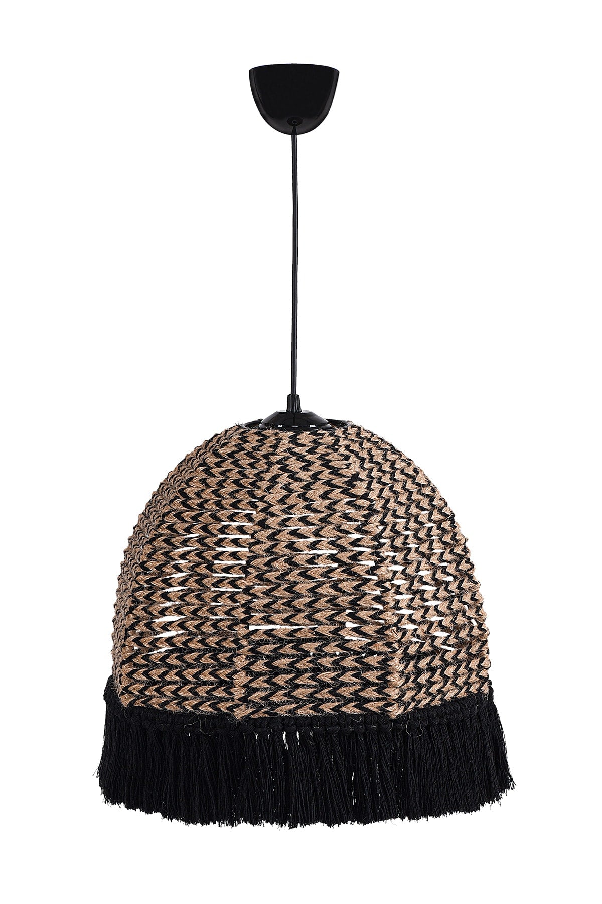 Delacorde Handmade Chandelier Jute Black Hnmd-42