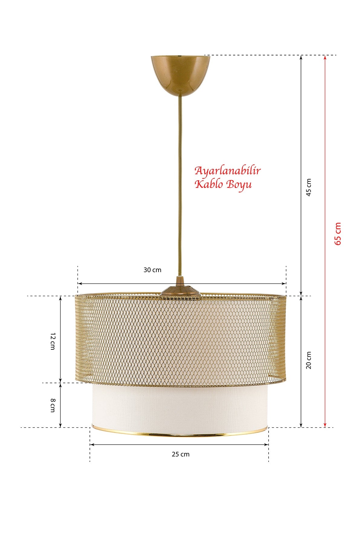 Caliner Chandelier Gold White Mdrn-45