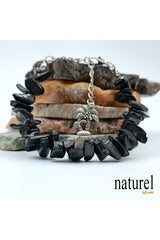 Natural Stone Shungite Women's Bracelet - Swordslife