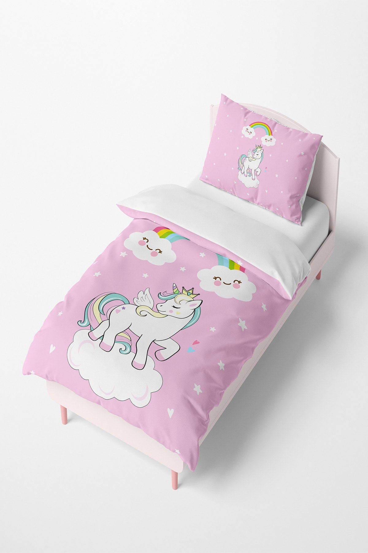 Unicorn Patterned Duvet Cover Set Tlan-170