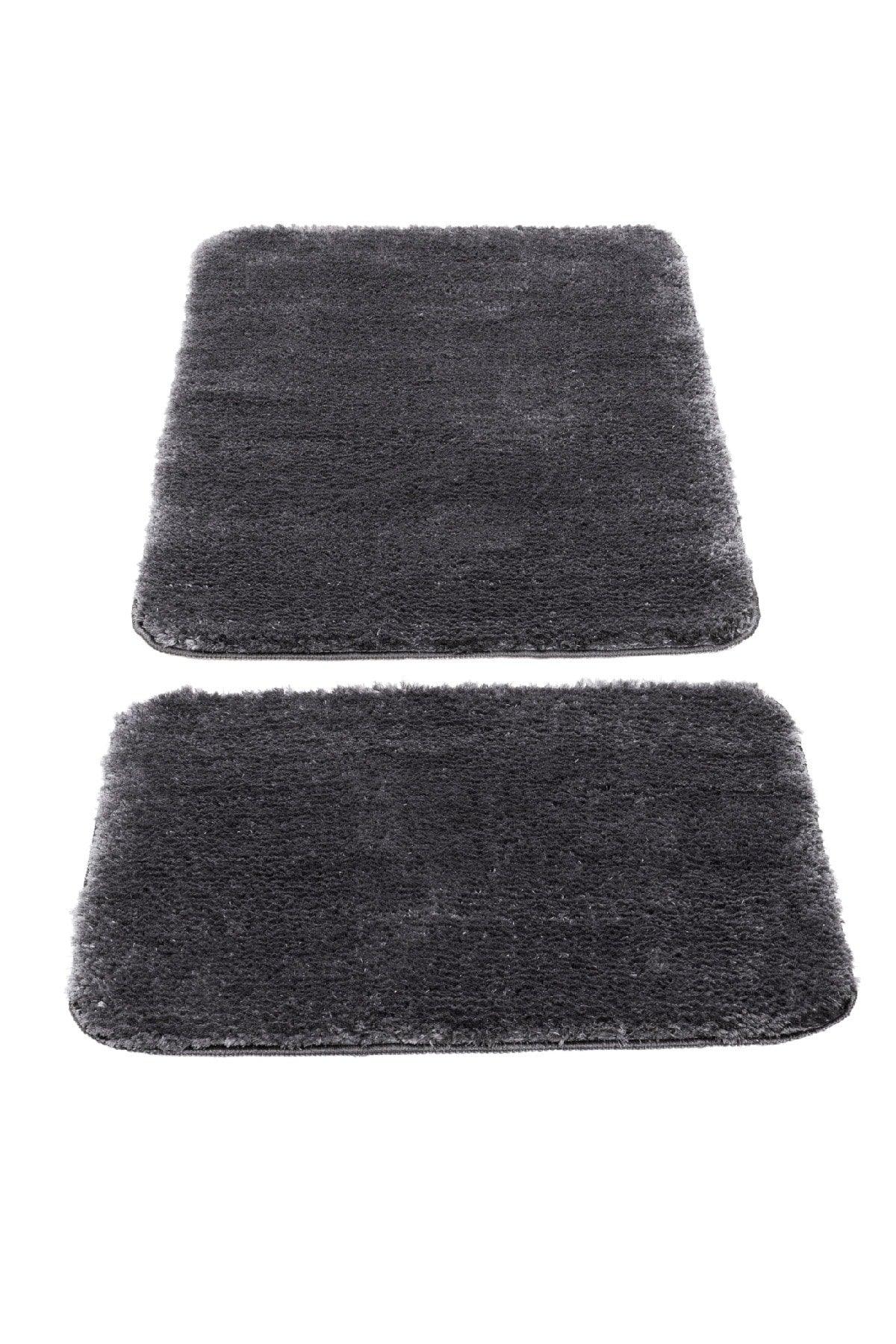 Segura Plush Anthracite Anti-Slip Floor Bath Mat - Swordslife