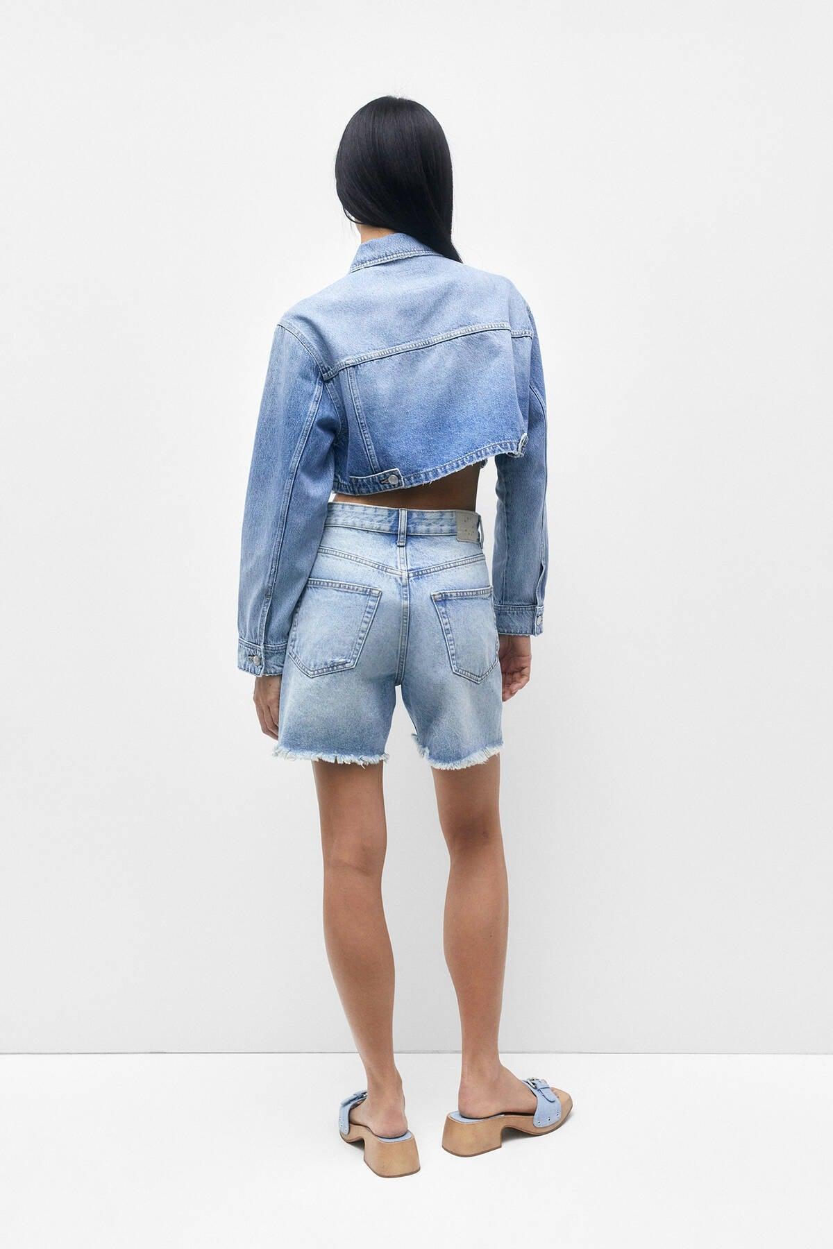 Crop Denim Jacket - Swordslife