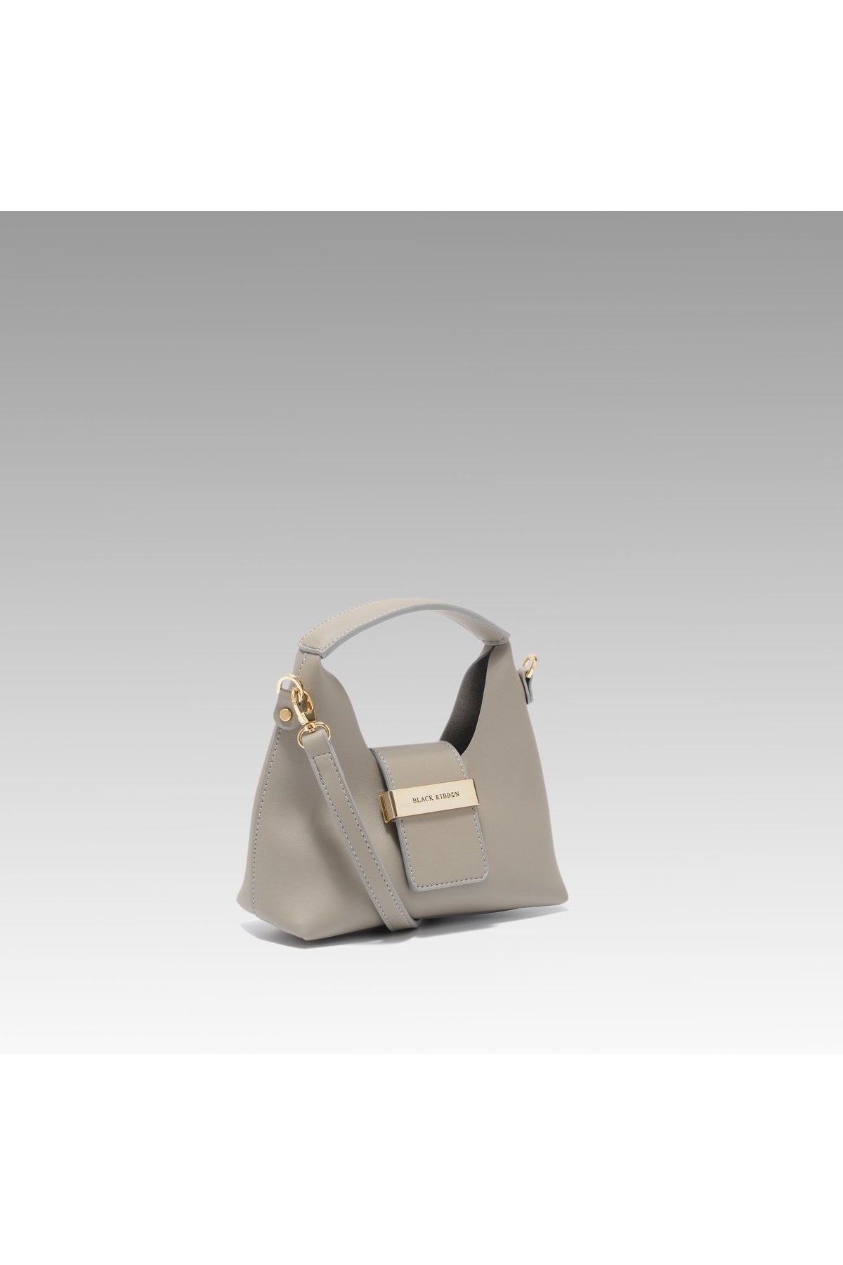 Light Gray Accessory Detailed Suspended Mini Bag