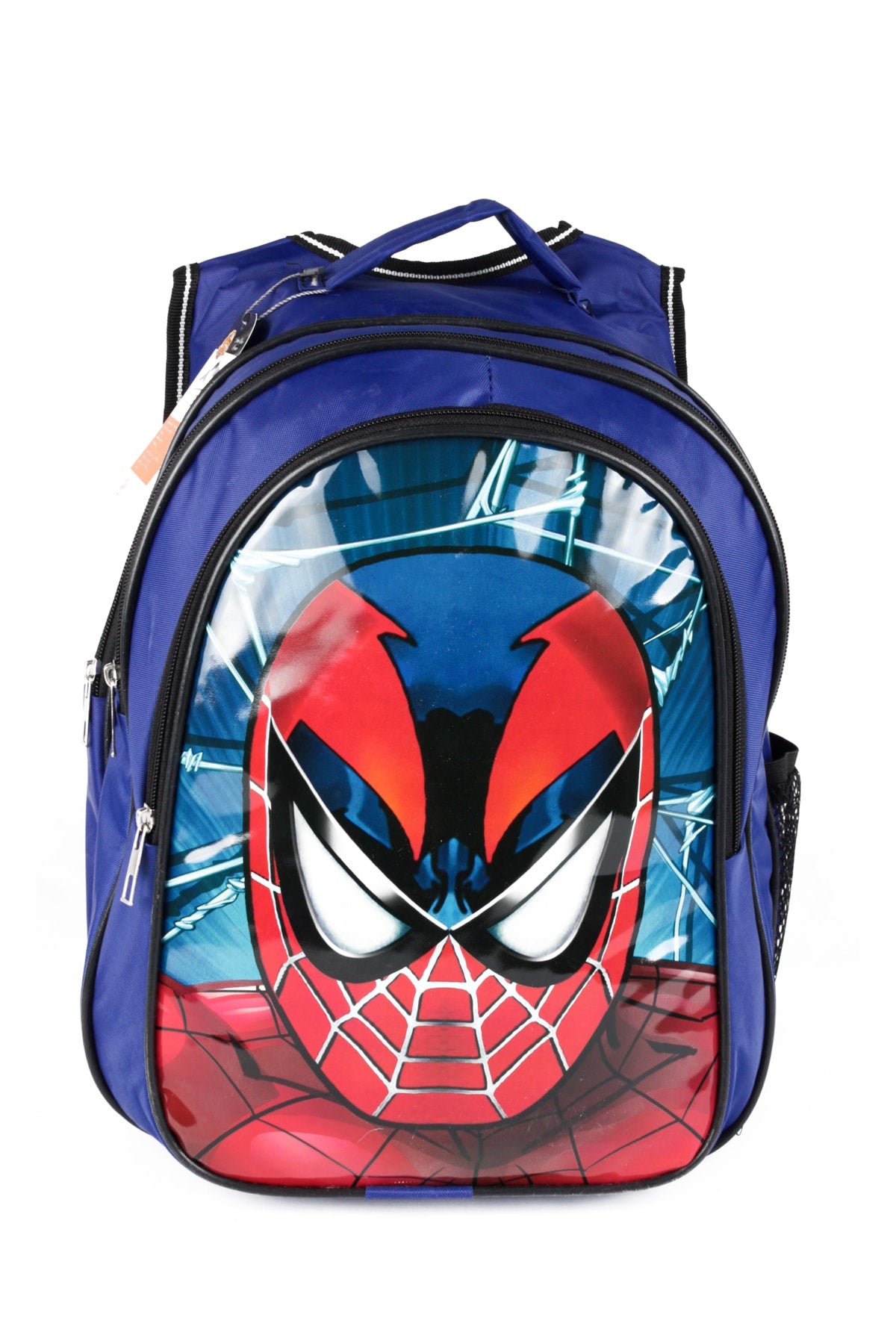 Backpack Set Middle School Primary School 3 Pocket Padded Spider Head Navy Blue