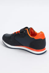 - Vega Model Navy Blue - Orange Unisex Kids Sport Sneaker Shoes