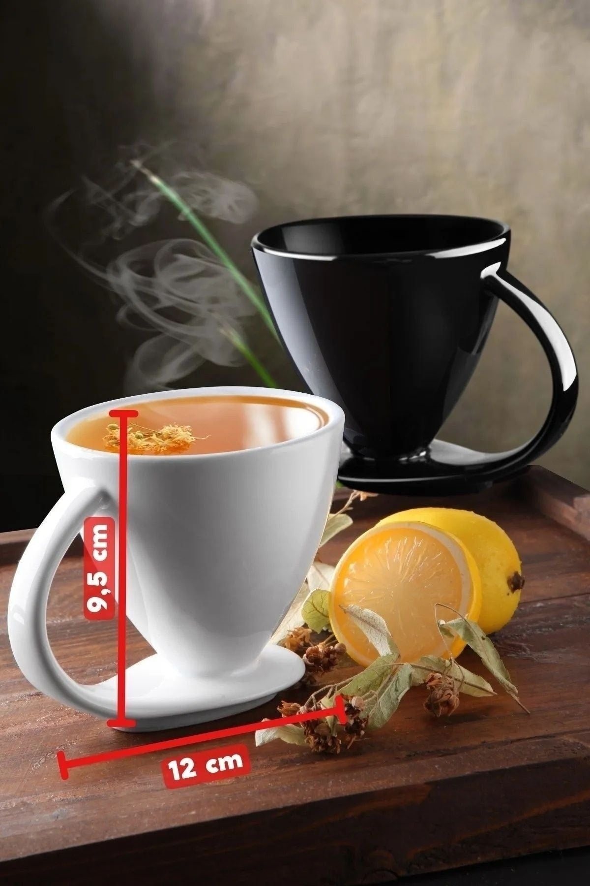 Set of 6 Special Design Self-Based Coffee, Herbal Tea Etc. Cup & Cup Set Syh-byz