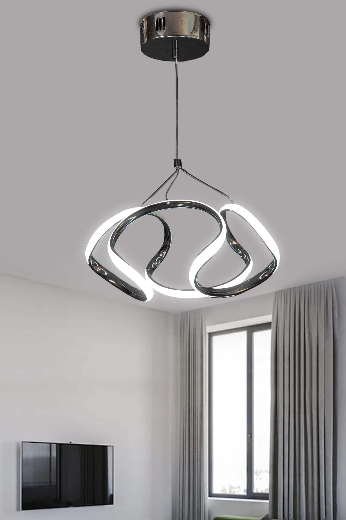 Dron Model Black Pendant Lamp LED Chandelier White Light Modern LED Chandelier