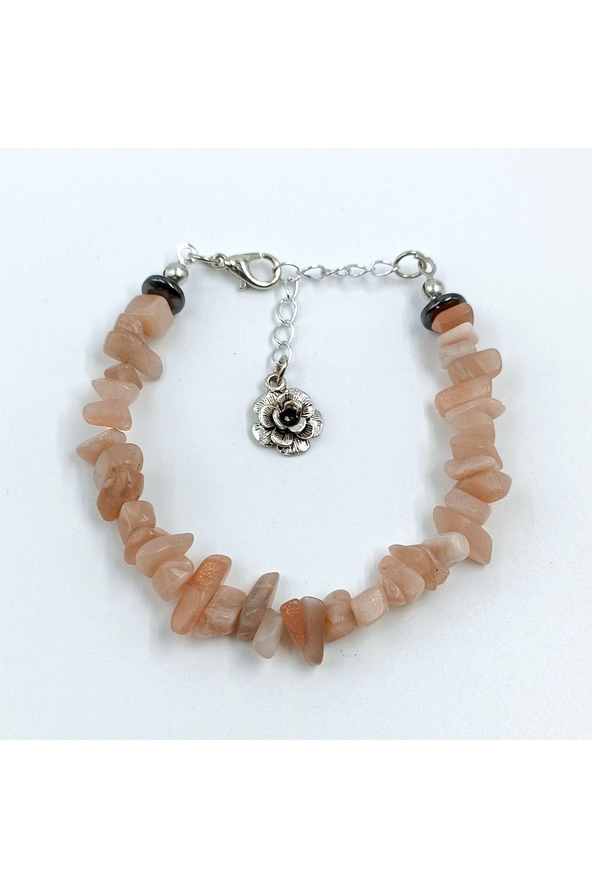 Natural Stone Sunstone Broken Natural Stone Bracelet Women's Bracelet - Swordslife