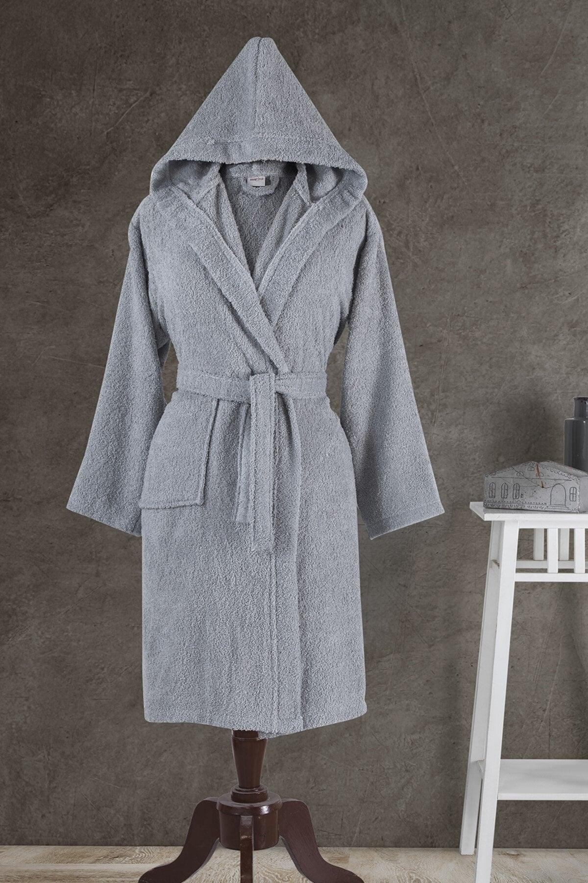 Hooded Bathrobe Gray - Swordslife