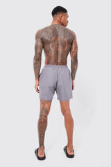 Lined Short Beach Shorts Gray