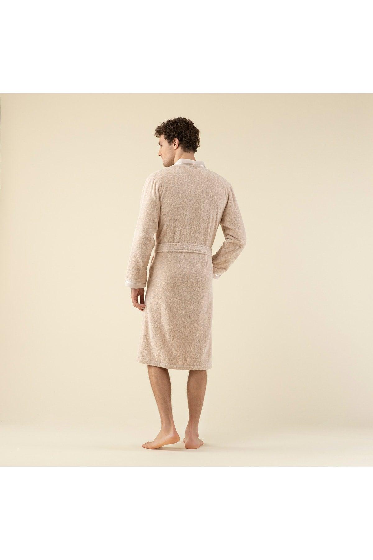 Chic Men's Bathrobe Beige - Swordslife