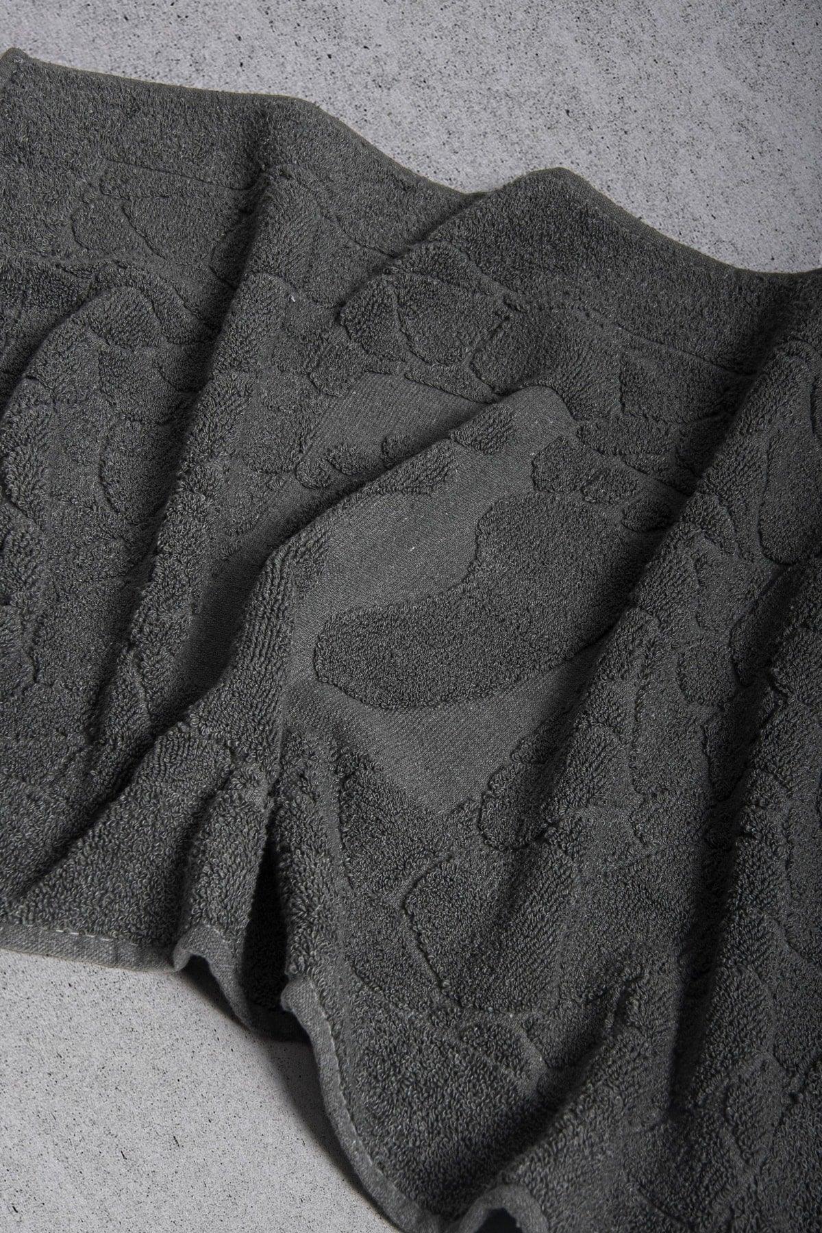 50x70 Stone Pattern Foot Towel Anthracite Mat 1 Piece - Swordslife