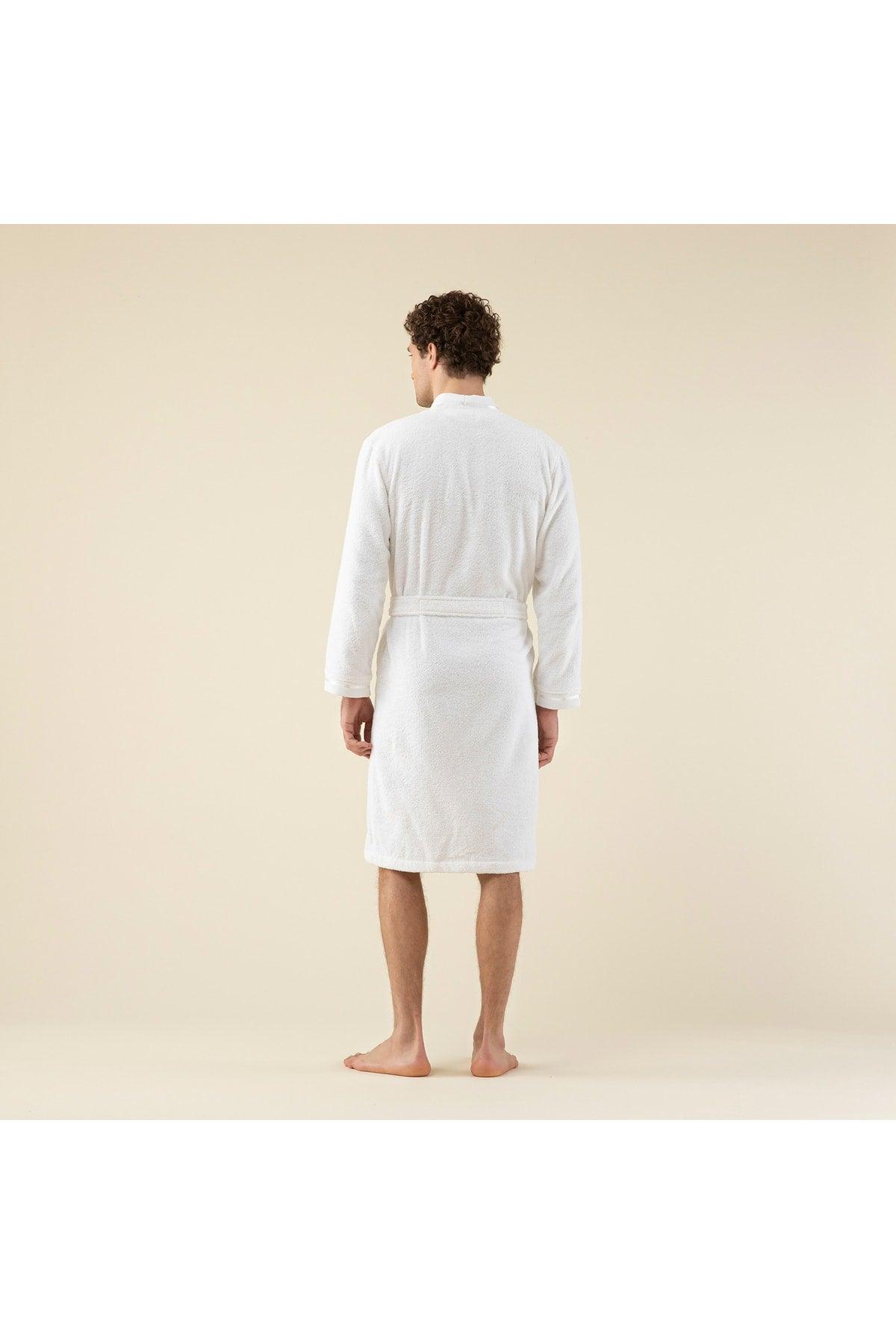 Chic Men's Bathrobe White - Swordslife