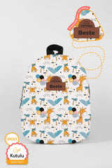 Cute Giraffes Ages 0-8 - Nursery, Kindergarten Kids Backpack [With Special Box]