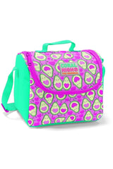 Pink Avacado Printed Girls' Primary School Bag Set - Usb Output