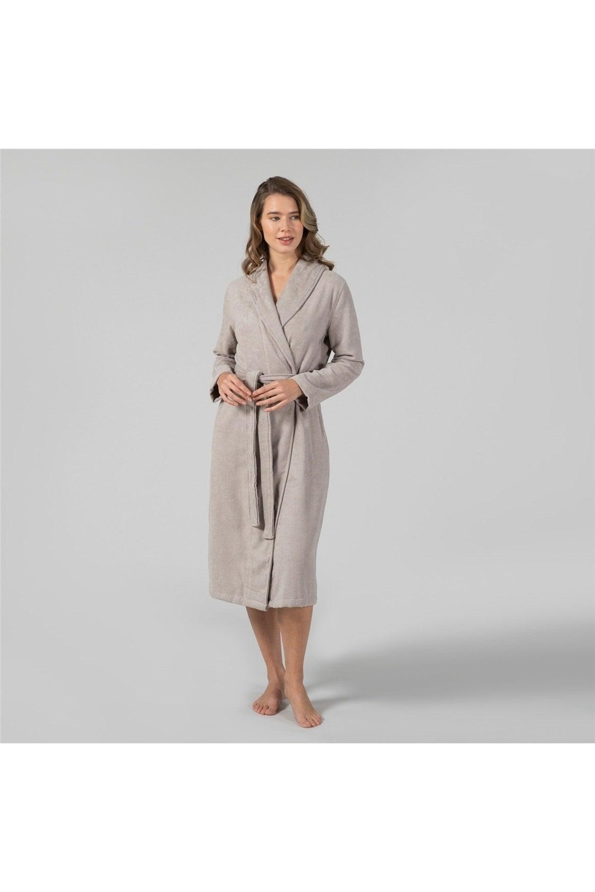 Solid Unisex Bathrobe Mink - Swordslife