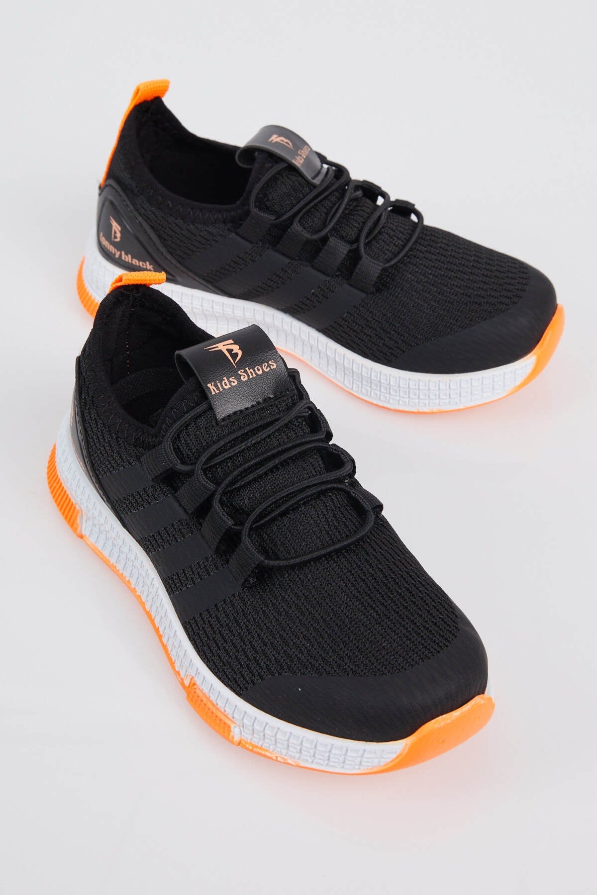 Kids Unisex Black Orange Sneakers Tbqnt