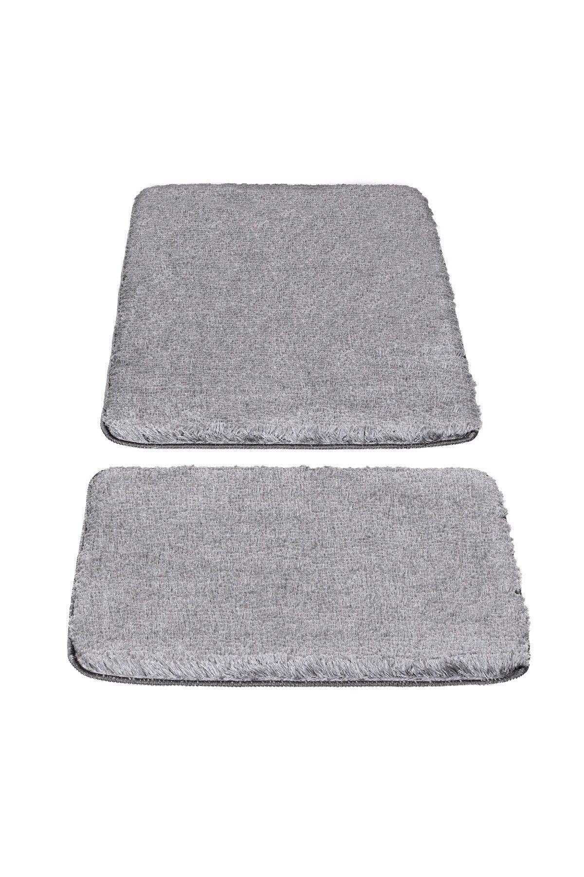 Segura Plush Gray Anti-Slip Floor Bath Mat - Swordslife