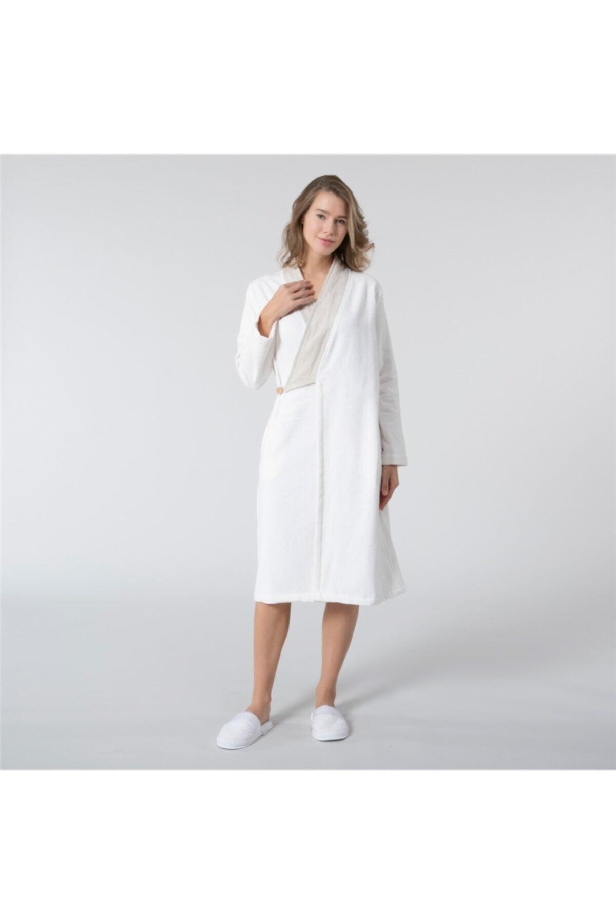 Pure Women's Bathrobe Ecru - Swordslife