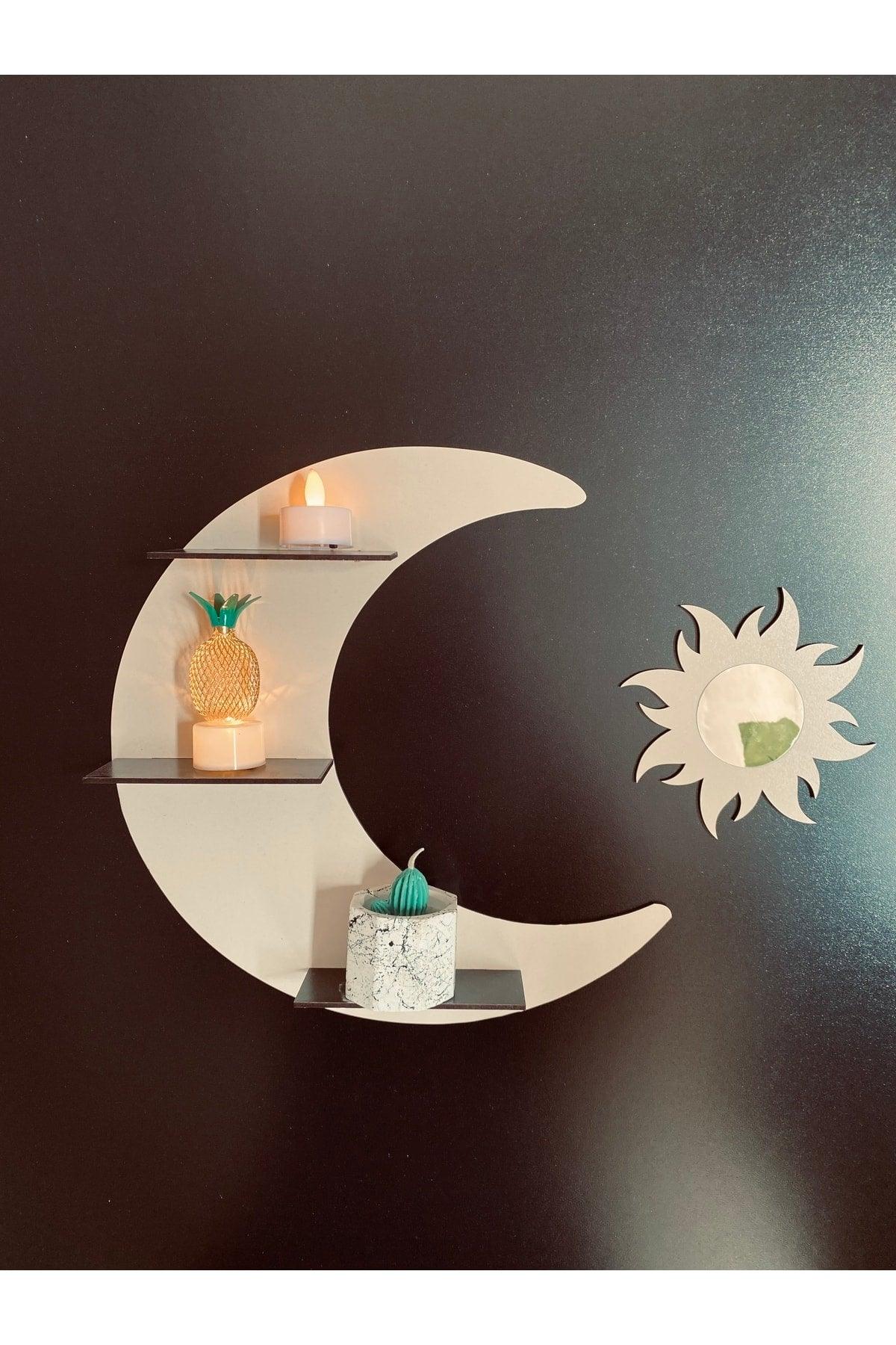 Moon Sun Decorative Wall Shelf - Swordslife