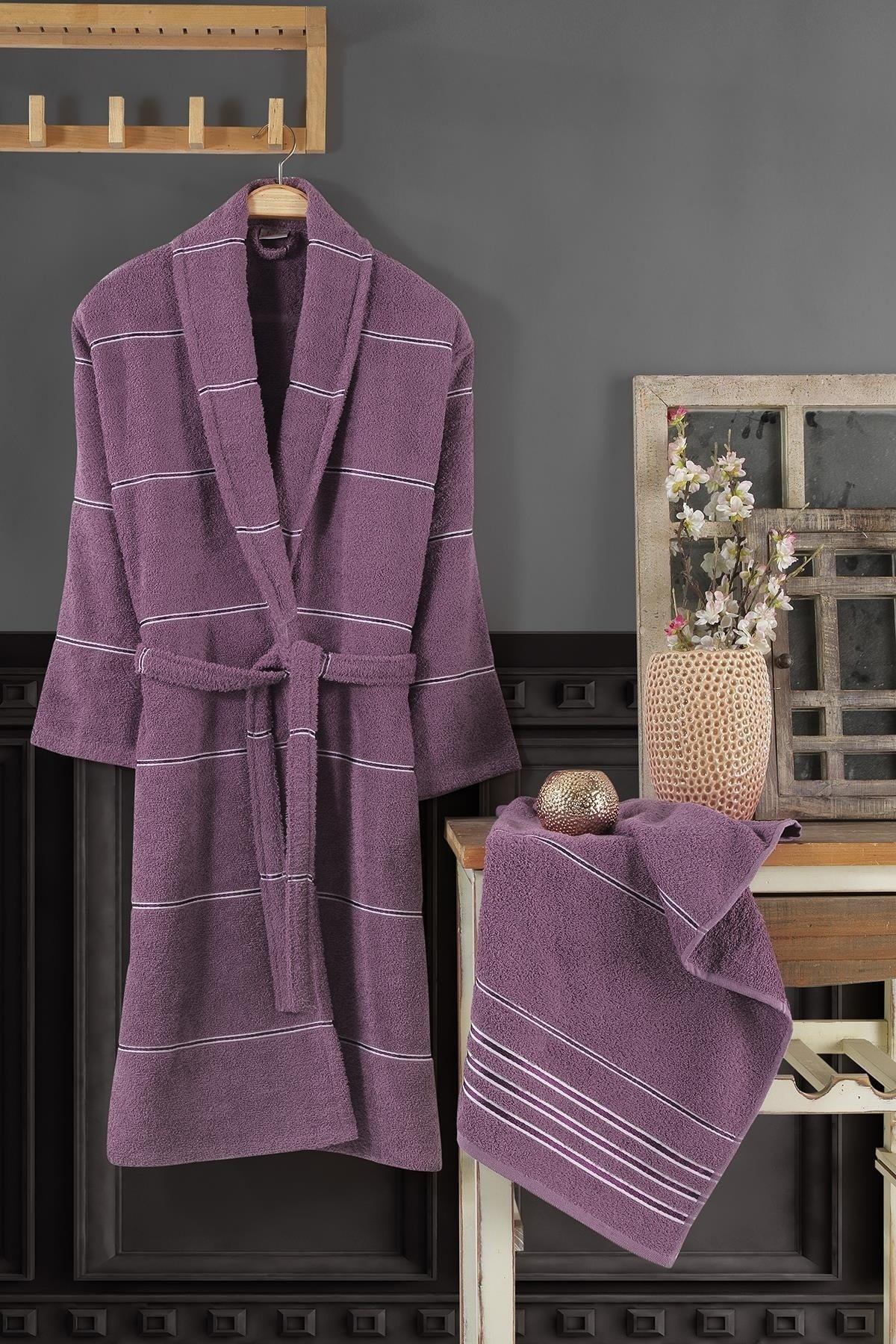 Rose Family Bathrobe Set 4 Pieces 100% Cotton - Swordslife