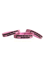 Breast Cancer Awareness Wristband, Lymphedema Wristband, Warning Wristband - Swordslife