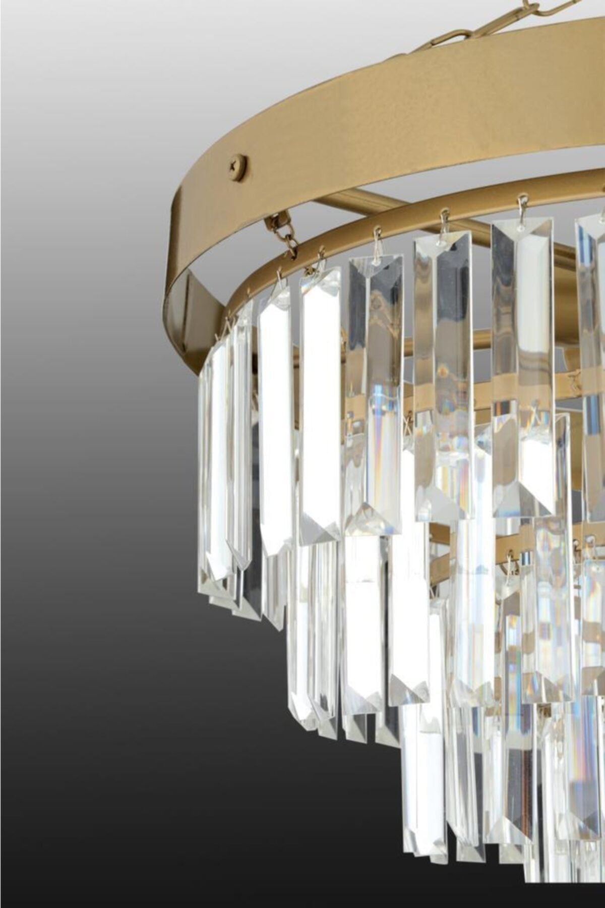 Linda 50' Antique Luxury Crystal Stone Chandelier