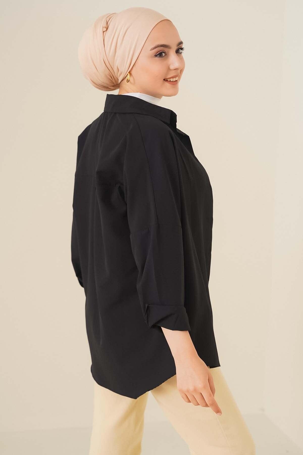 Oversize Basic Shirt Black - Swordslife