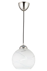 Suyolu Single Pendant Lamp-chrome-blown Glass