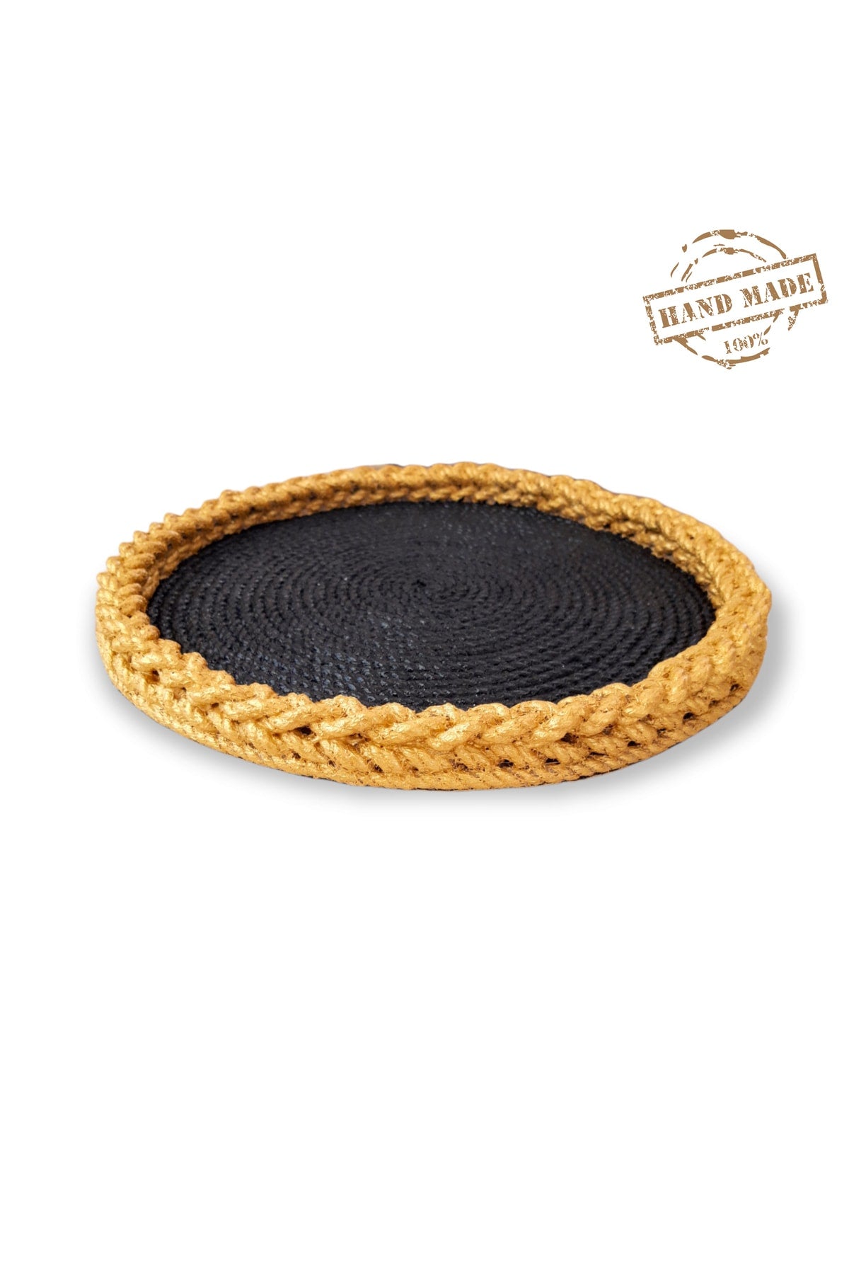 Presentation Tray Decorative Jute Wire Mesh Tray