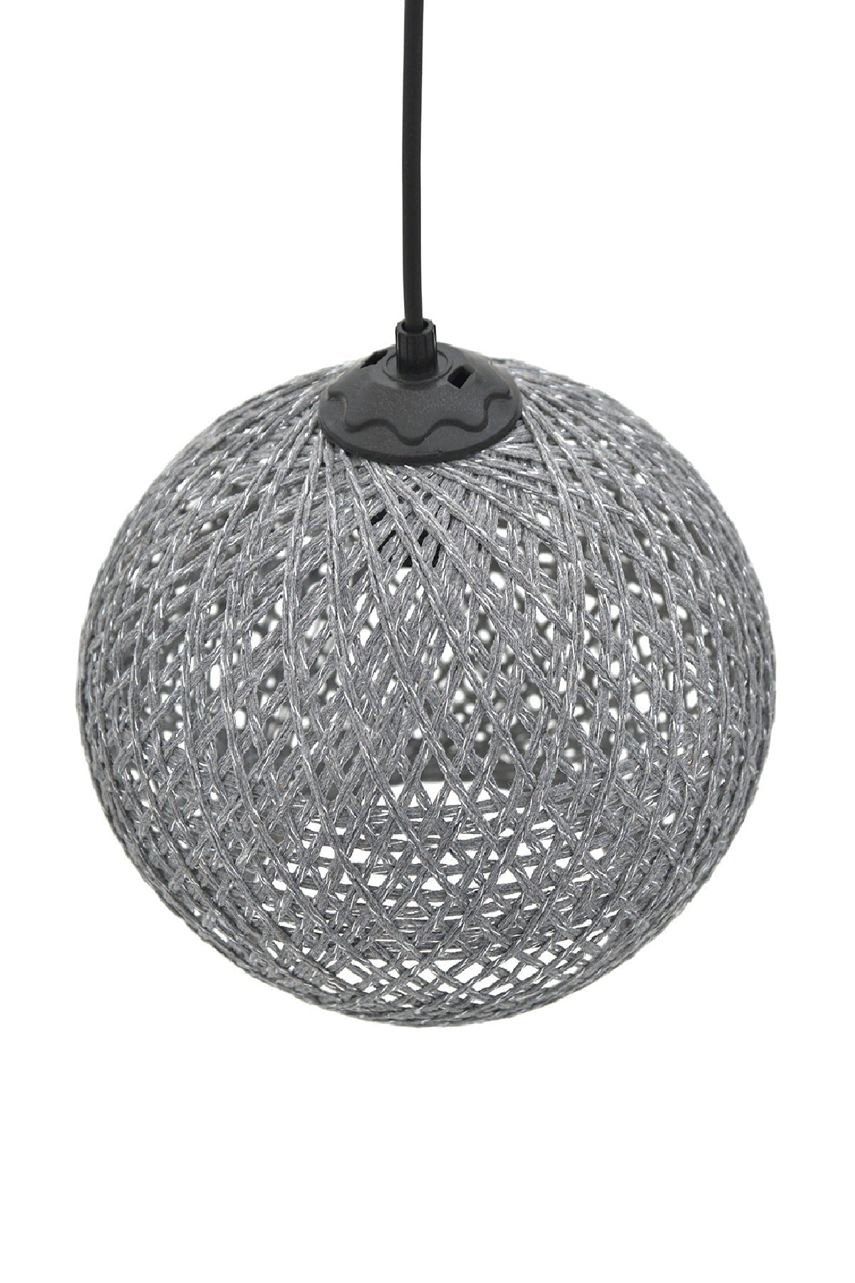 Balle Smoked Pendant Lamp Ball Chandelier Black Cable