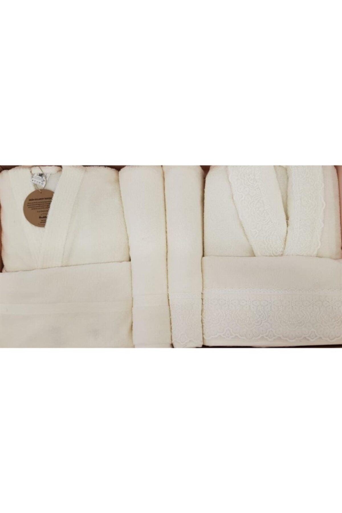 Orkide Family Bathrobe Set Cream/cream - Swordslife